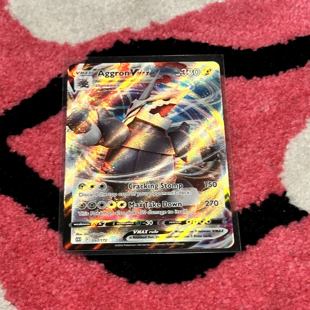Aggron VMAX #97 – Pokémon Brilliant Stars – Full Art Holo – As Pictured